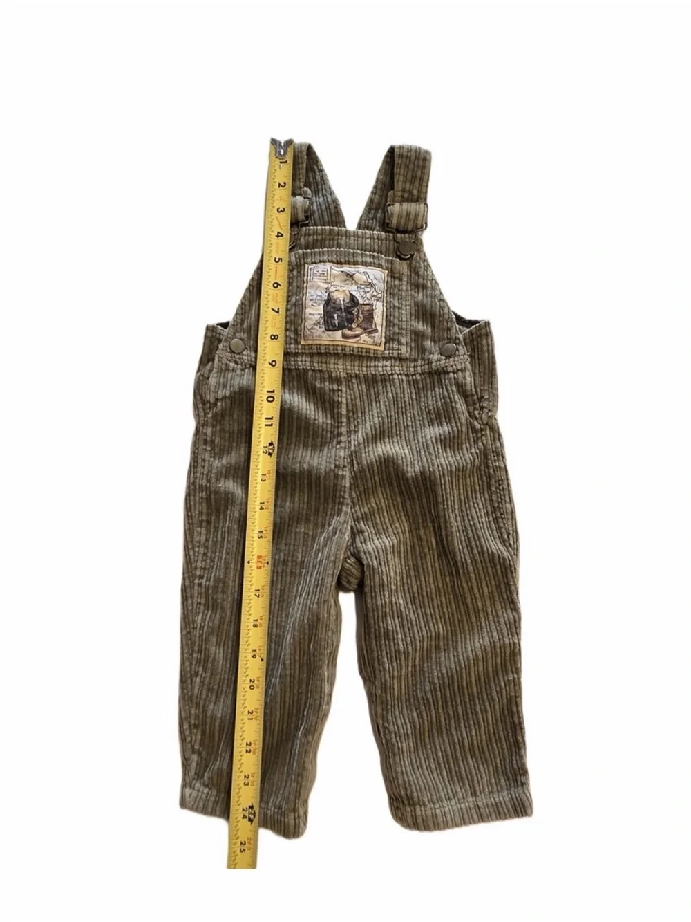 Vintage Oshkosh B’Gosh Green Corduroy Colorado Hiking Overalls